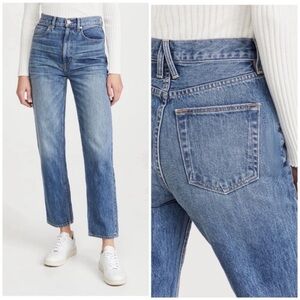 Slvrlake London Ankle Crop Jeans In Blue 32